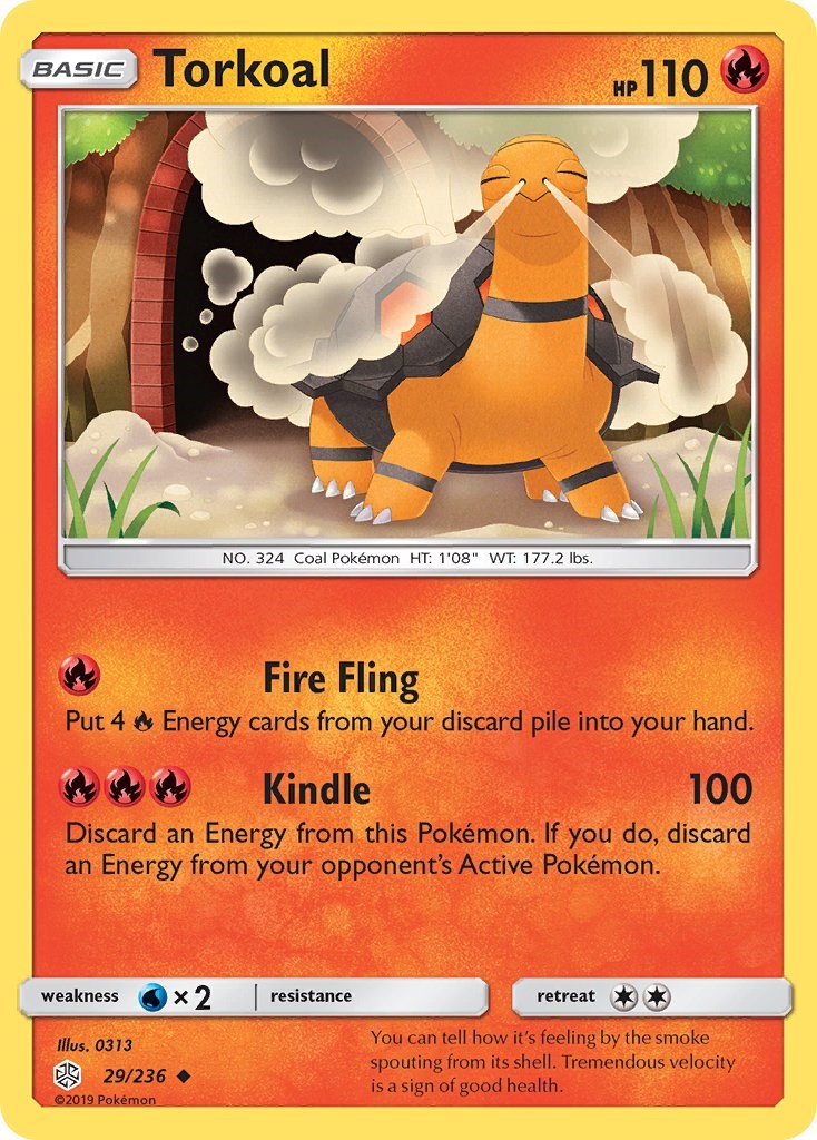 Torkoal [29/236] [SM - Cosmic Eclipse] Reverse Holofoil