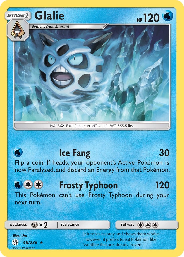Glalie [48/236] [SM - Cosmic Eclipse] Reverse Holofoil