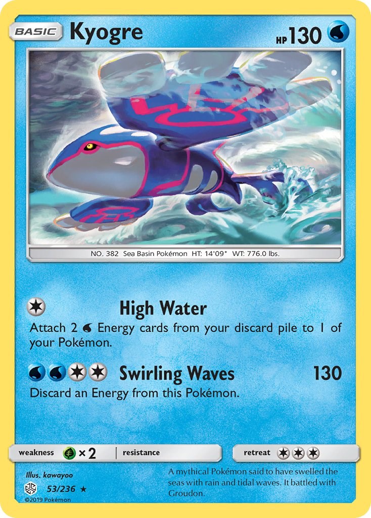 Kyogre [53/236] [SM - Cosmic Eclipse] Reverse Holofoil