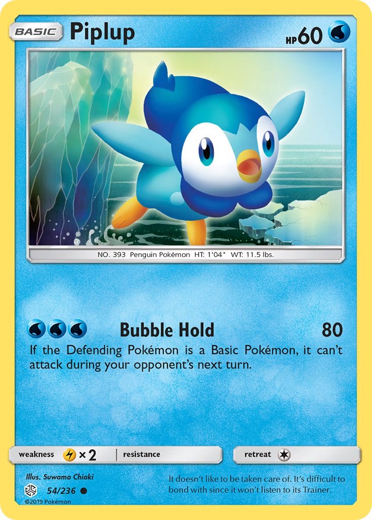Piplup [54/236] [SM - Cosmic Eclipse] Reverse Holofoil