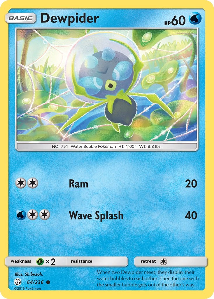 Dewpider [64/236] [SM - Cosmic Eclipse] Reverse Holofoil