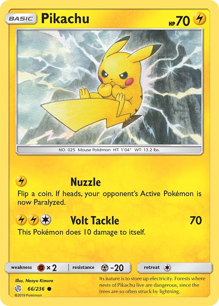 Pikachu [66/236] [SM - Cosmic Eclipse] Reverse Holofoil