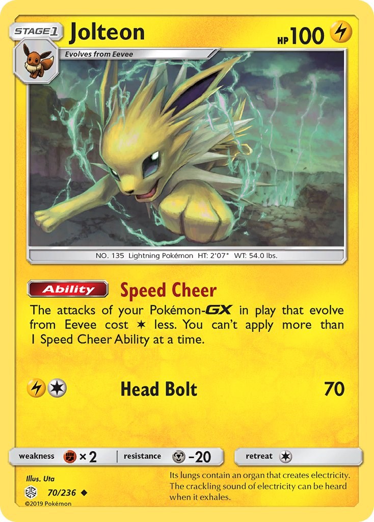 Jolteon [70/236] [SM - Cosmic Eclipse] Reverse Holofoil