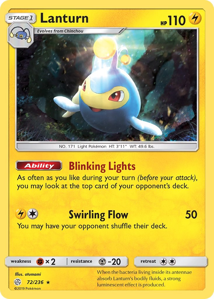 Lanturn [72/236] [SM - Cosmic Eclipse] Reverse Holofoil