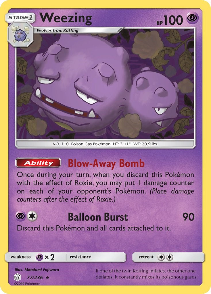 Weezing [77/236] [SM - Cosmic Eclipse] Reverse Holofoil