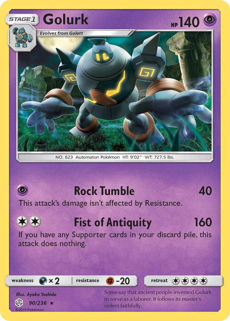 Golurk [90/236] [SM - Cosmic Eclipse] Reverse Holofoil
