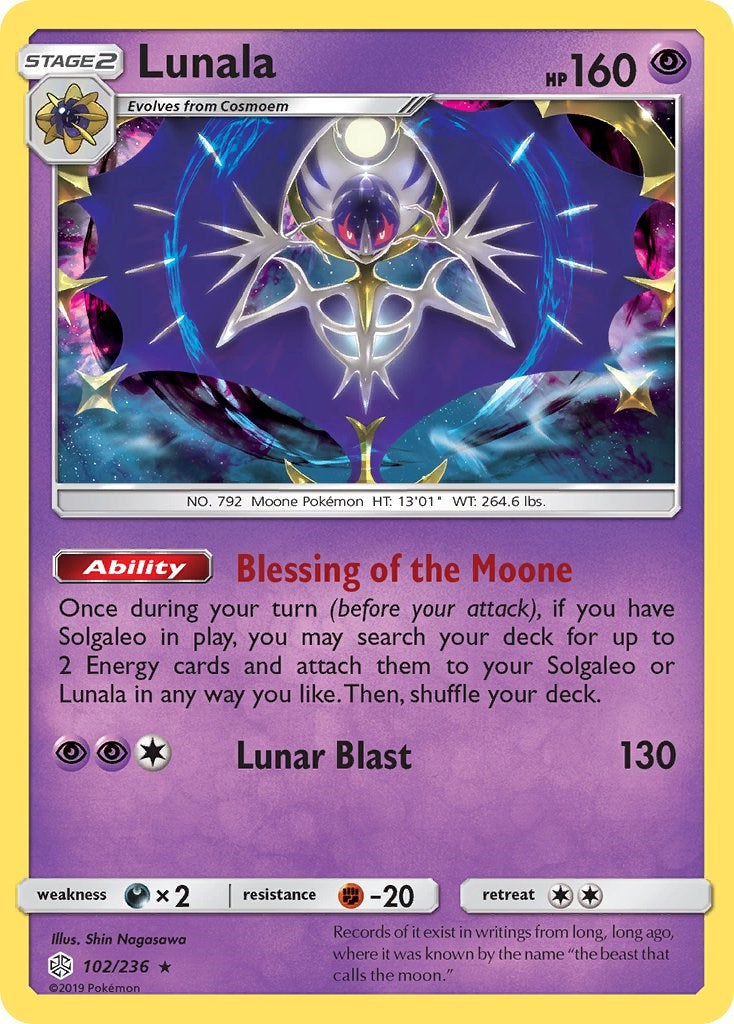 Lunala [102/236] [SM - Cosmic Eclipse] Reverse Holofoil