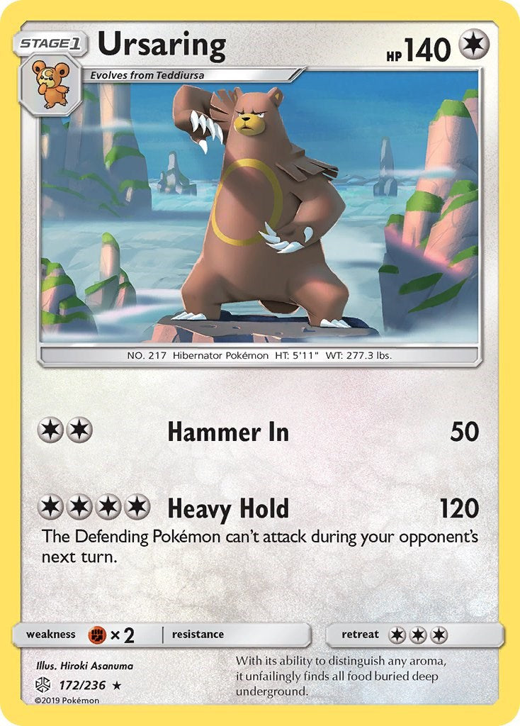 Ursaring [172/236] [SM - Cosmic Eclipse] Reverse Holofoil