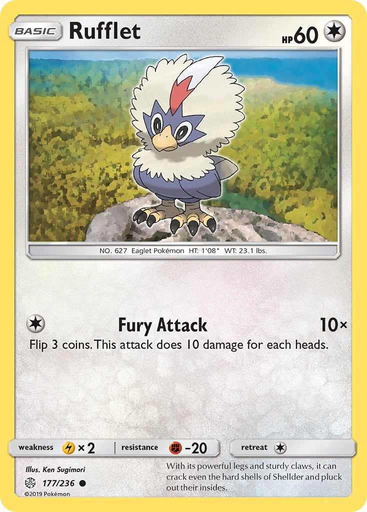 Rufflet [177/236] [SM - Cosmic Eclipse] Reverse Holofoil