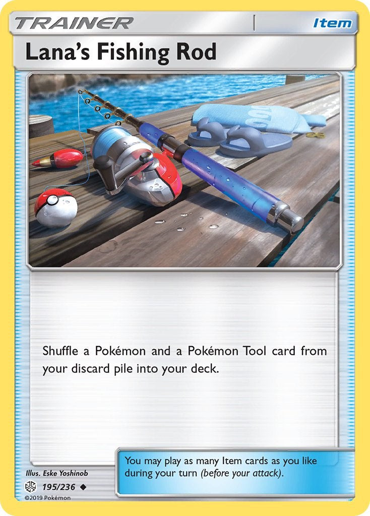 Lana's Fishing Rod [195/236] [SM - Cosmic Eclipse] Reverse Holofoil