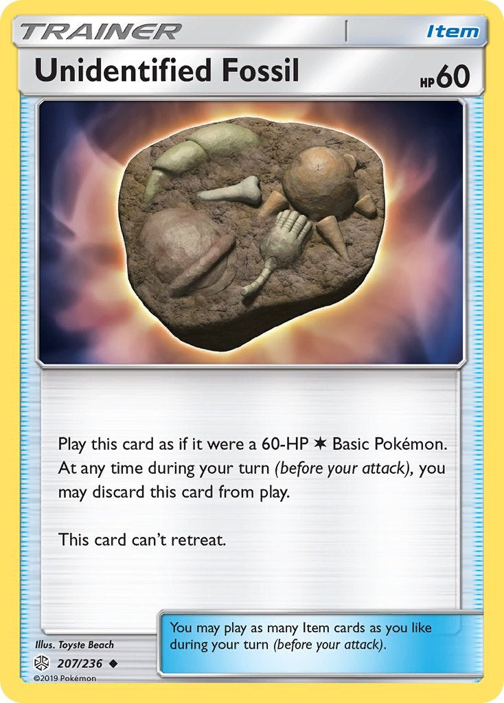 Unidentified Fossil [207/236] [SM - Cosmic Eclipse] Reverse Holofoil