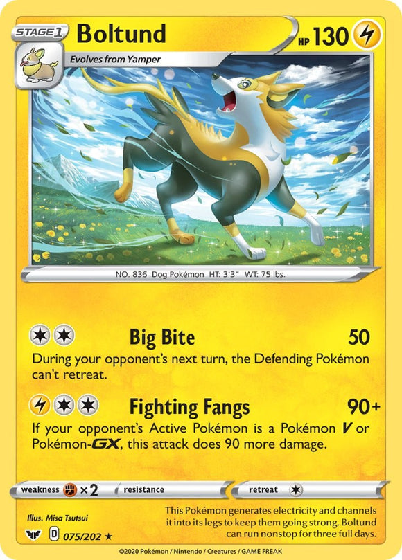 Boltund (075/202) (075/202) [SWSH01: Sword & Shield Base Set]