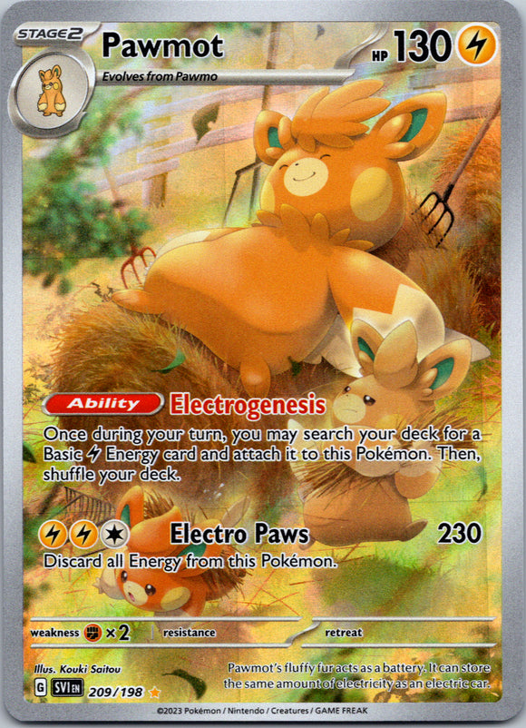 Pawmot - 209/198 [209] - (SV01 Scarlet & Violet Base Set) Holofoil