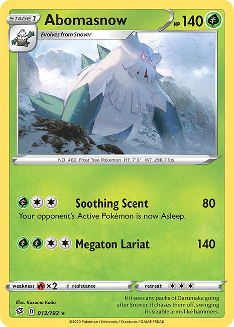 Abomasnow [013/192] [Rebel Clash] Reverse Holofoil