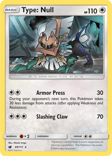 Type: Null (089/111) (Theme Deck Exclusive) [Sun & Moon: Crimson Invasion]