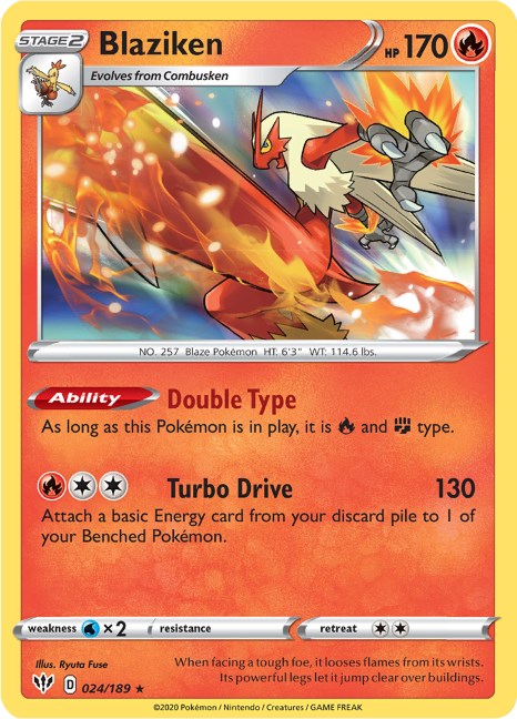 Blaziken [024/189] [Darkness Ablaze] Reverse Holofoil