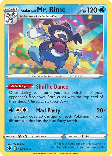 Galarian Mr. Rime [036/189] [Darkness Ablaze] Reverse Holofoil