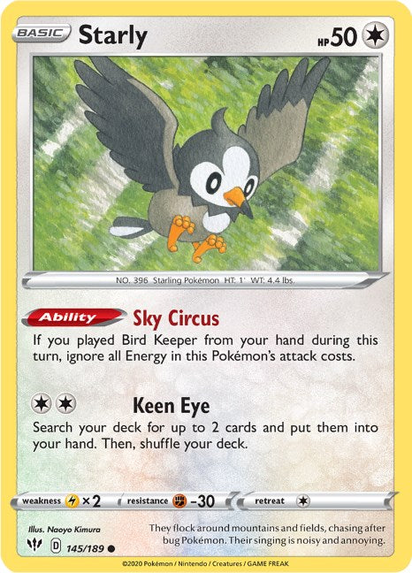 Starly [145/189] [Darkness Ablaze] Reverse Holofoil