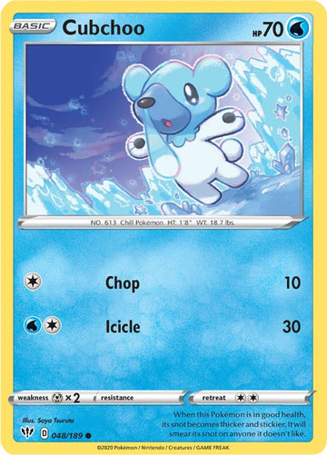 Cubchoo [048/189] [Darkness Ablaze] Reverse Holofoil