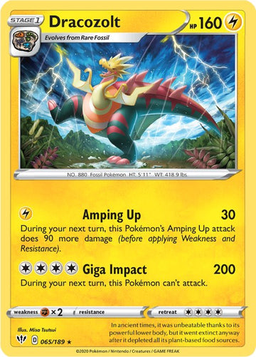 Dracozolt (065/189) [SWSH03: Darkness Ablaze]