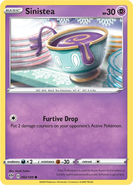 Sinistea [082/189] [Darkness Ablaze] Reverse Holofoil