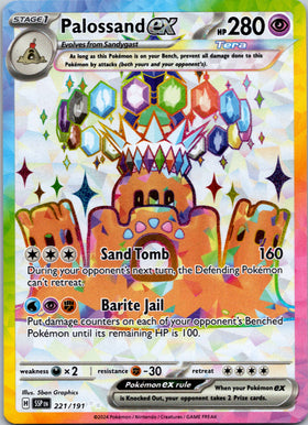 Palossand ex [221/191] - (Surging Sparks) Holofoil