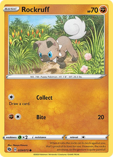 Rockruff [029/073] [Champion's Path] Reverse Holofoil