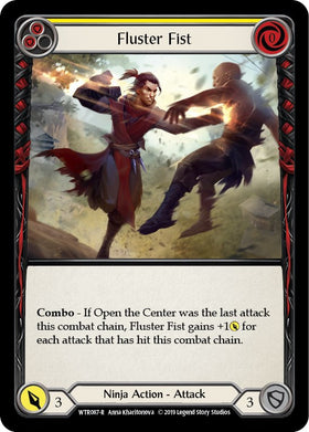 Fluster Fist (Yellow) [WTR087] Unlimited Rainbow Foil
