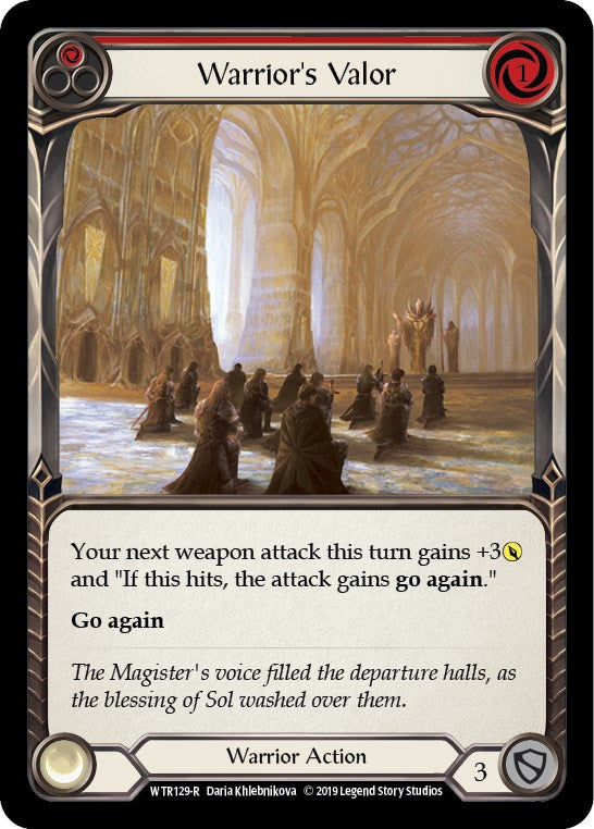 Warrior's Valor (Red) [WTR129] Unlimited Normal