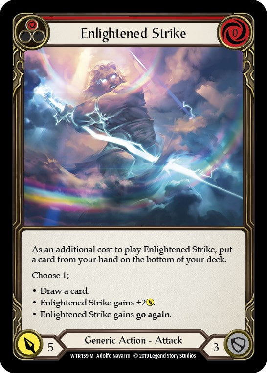 Enlightened Strike [WTR159] [Welcome to Rathe] Unlimited Edition Rainbow Foil
