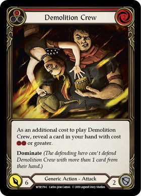 Demolition Crew (Red) [WTR179] Unlimited Rainbow Foil