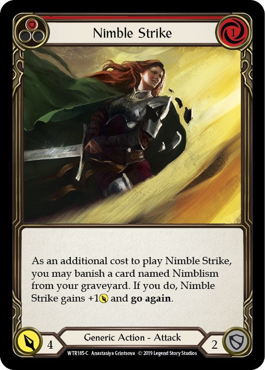 Nimble Strike (Red) [WTR185] [Welcome to Rathe] 1st Edition Normal