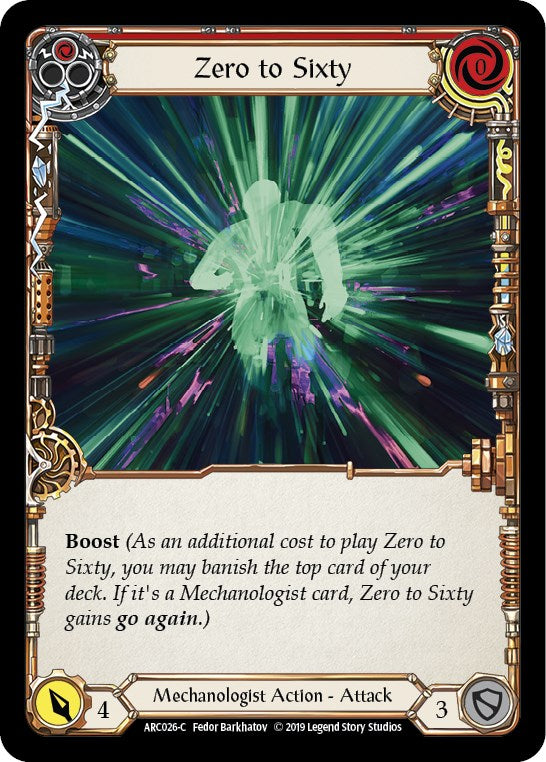 Zero to Sixty (Red) [ARC026] Unlimited Rainbow Foil