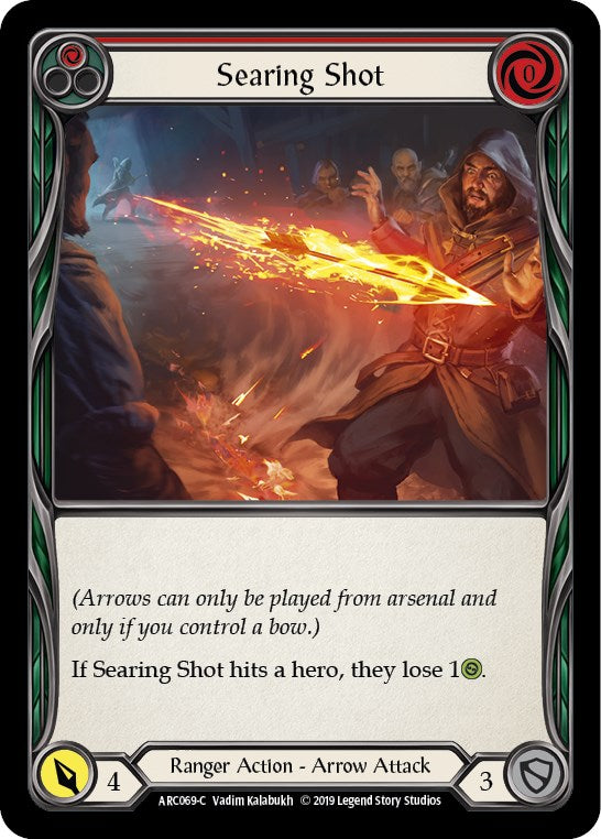 Searing Shot (Red) [ARC069-C] 1st Edition Normal