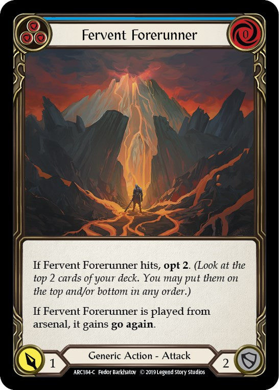 Fervent Forerunner (Blue) [ARC184-C] 1st Edition Normal