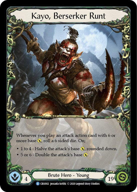 Kayo, Berserker Runt [CRU002] [Crucible of War] Unlimited Edition Rainbow Foil
