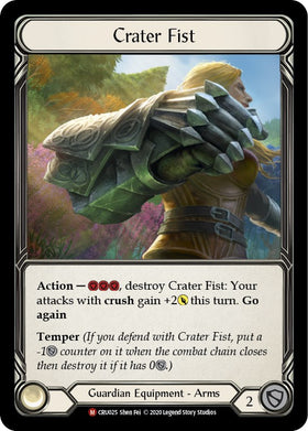 Crater Fist (Rainbow Foil) [CRU025-RF] Unlimited Rainbow Foil