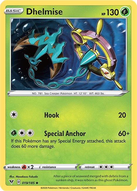 Dhelmise [019/185] [Vivid Voltage] Reverse Holofoil