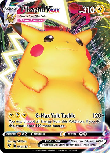 Pikachu VMAX [044/185] [SWSH04: Vivid Voltage]