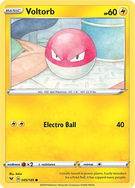Voltorb [045/185] [Vivid Voltage] Reverse Holofoil