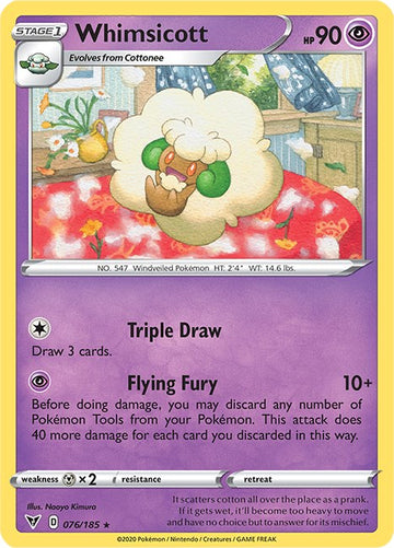 Whimsicott [076/185] [Vivid Voltage] Reverse Holofoil