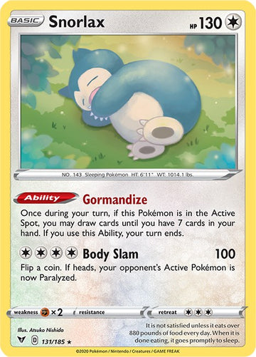 Snorlax [131/185] [SWSH04: Vivid Voltage]