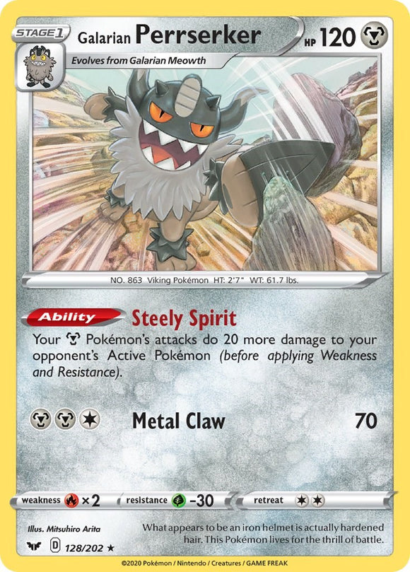 Galarian Perrserker (SWSH Base Set) [Theme Deck Exclusives]