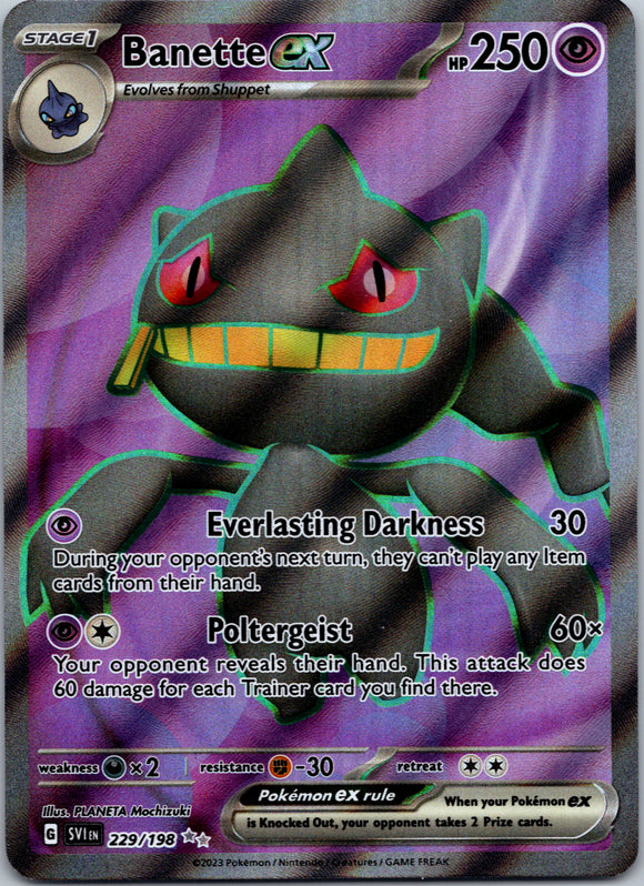 Banette ex - 229/198 [229] - (SV01 Scarlet & Violet Base Set) Holofoil
