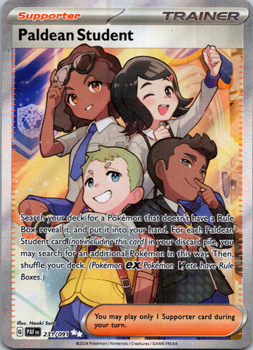 Paldean Student [231/091] - (Paldean Fates) Holofoil