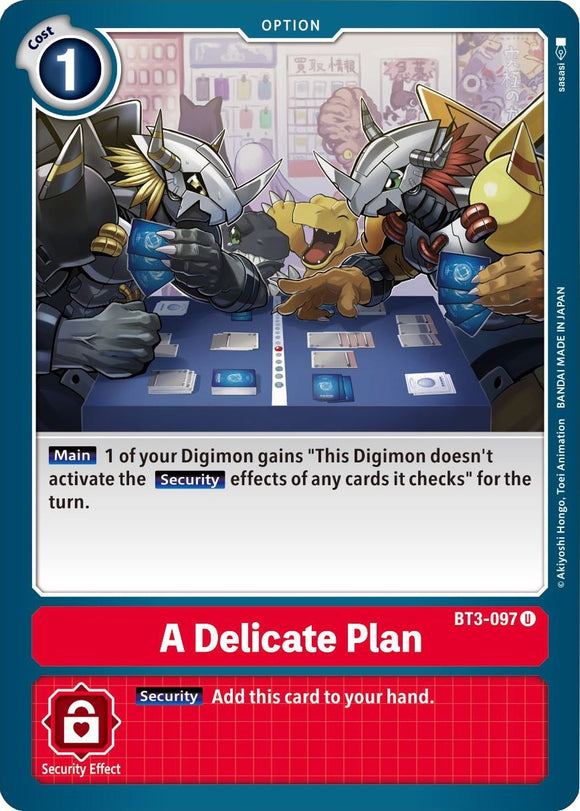 A Delicate Plan [BT3-097] [Release Special Booster] Normal