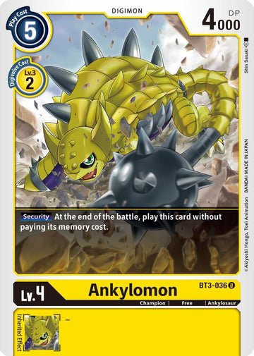 Ankylomon [BT3-036] [Release Special Booster] Normal