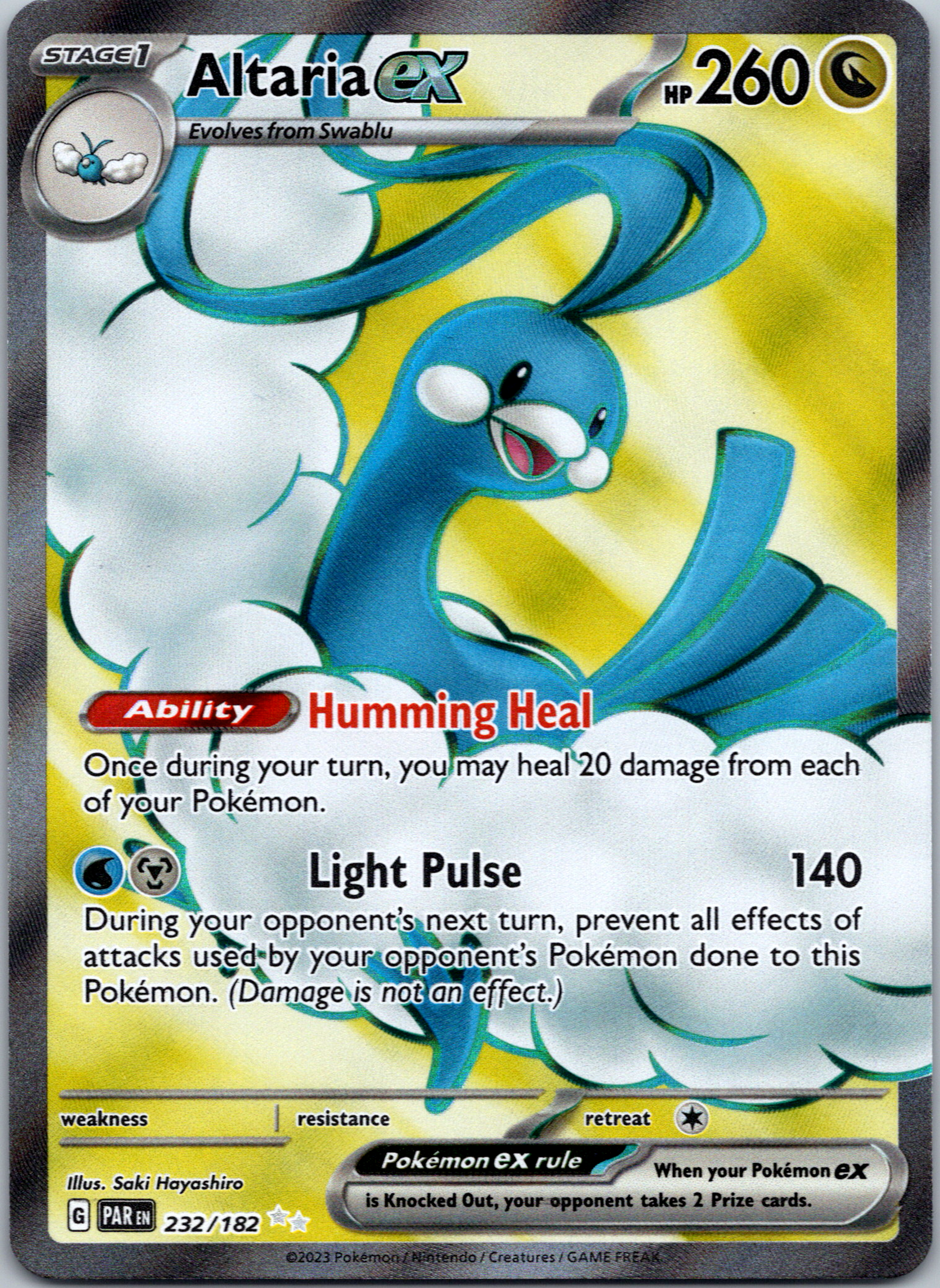 Altaria ex (232/182) - [Scarlet & Violet: Paradox Rift] Holofoil