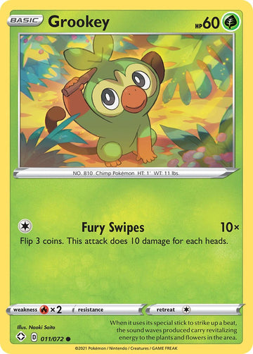 Grookey [011/072] [Shining Fates] Reverse Holofoil