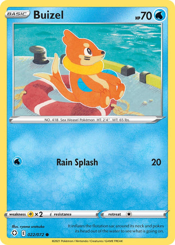 Buizel [022/072] [Shining Fates] Reverse Holofoil